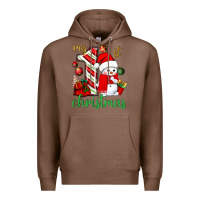 Chestnut My 1st. Christmas with cute snowman Premium Hoodie - NancyCooperArtShop
