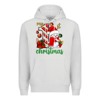Dove Grey My 1st. Christmas with cute snowman Premium Hoodie - NancyCooperArtShop