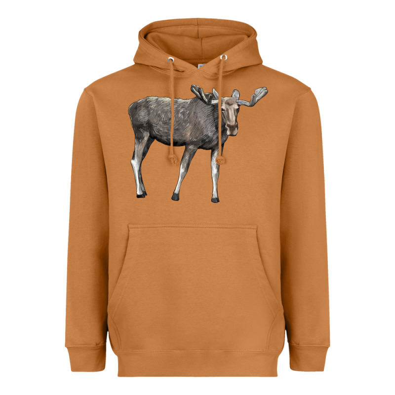 Moose Buck Deer Heavyweight Hoodie by LillyAllenDesigns | Teevron