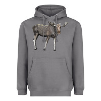 Storm Moose Buck Deer Heavyweight Hoodie - LillyAllenDesigns