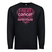 Black i fight cancer whats your super power Premium Sweatshirt - MaliasSmallBusiness