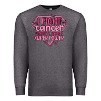Charcoal Heather i fight cancer whats your super power Premium Sweatshirt - MaliasSmallBusiness
