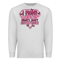 Dove Grey i fight cancer whats your super power Premium Sweatshirt - MaliasSmallBusiness