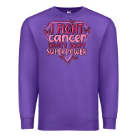 Purple i fight cancer whats your super power Premium Sweatshirt - MaliasSmallBusiness