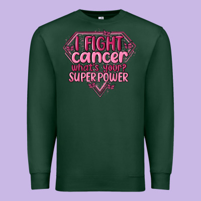 I Fight Cancer Whats Your Super Power Premium Sweatshirt Designed By Maliassmallbusiness