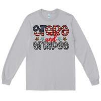 Moon Dust stars and stripes Long Sleeve Tee - CowhideDigitalArt