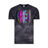 Cloud Black race brushstrokes Vintage Tee - Zillion Design Studio