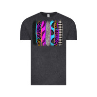 Vintage Black race brushstrokes Vintage Tee - Zillion Design Studio
