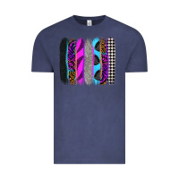 Vintage Denim race brushstrokes Vintage Tee - Zillion Design Studio