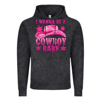Vintage Black i wanna be a cowboy baby Vintage Hoodie - texasbilliewilder