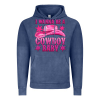 Vintage Denim i wanna be a cowboy baby Vintage Hoodie - texasbilliewilder