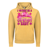 Vintage Mustard i wanna be a cowboy baby Vintage Hoodie - texasbilliewilder