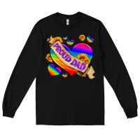 Black lgbtq proud dad Long Sleeve Tee - HRA Design Shop