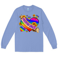 Colony Blue lgbtq proud dad Long Sleeve Tee - HRA Design Shop