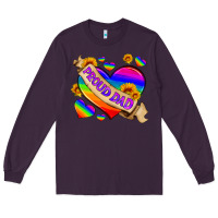 Plum lgbtq proud dad Long Sleeve Tee - HRA Design Shop