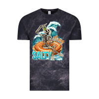 Cloud Black stay salty Vintage Tee - texasbilliewilder