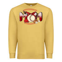 Antique Gold baseball mom Premium Sweatshirt - MaliasSmallBusiness