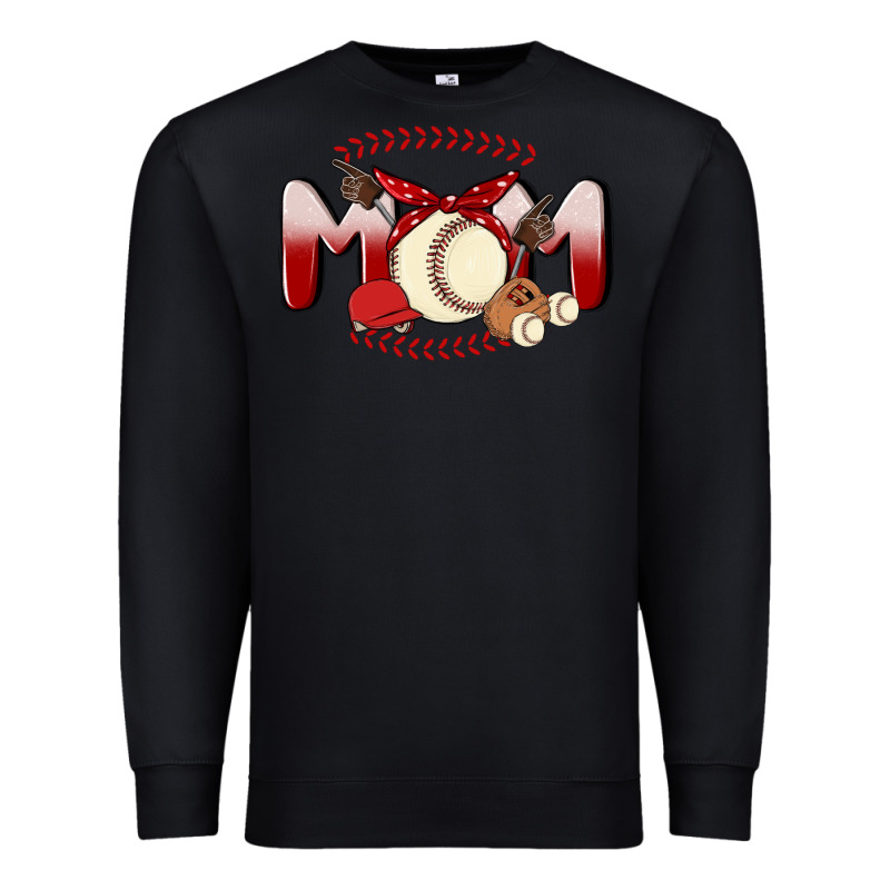 Baseball Mom Premium Sweatshirt by MaliasSmallBusiness | Teevron