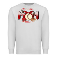 Dove Grey baseball mom Premium Sweatshirt - MaliasSmallBusiness