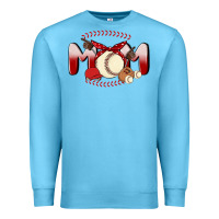 Ocean Blue baseball mom Premium Sweatshirt - MaliasSmallBusiness