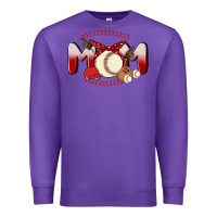 Purple baseball mom Premium Sweatshirt - MaliasSmallBusiness
