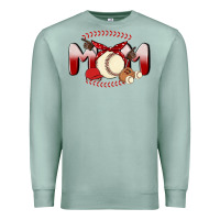 Seafoam baseball mom Premium Sweatshirt - MaliasSmallBusiness