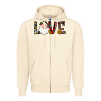 Sandshell love santa Zipper Hoodie - JahusDesignShop