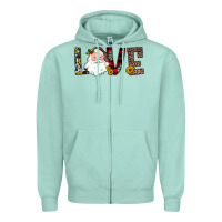Love Santa Zipper Hoodie | Teevron