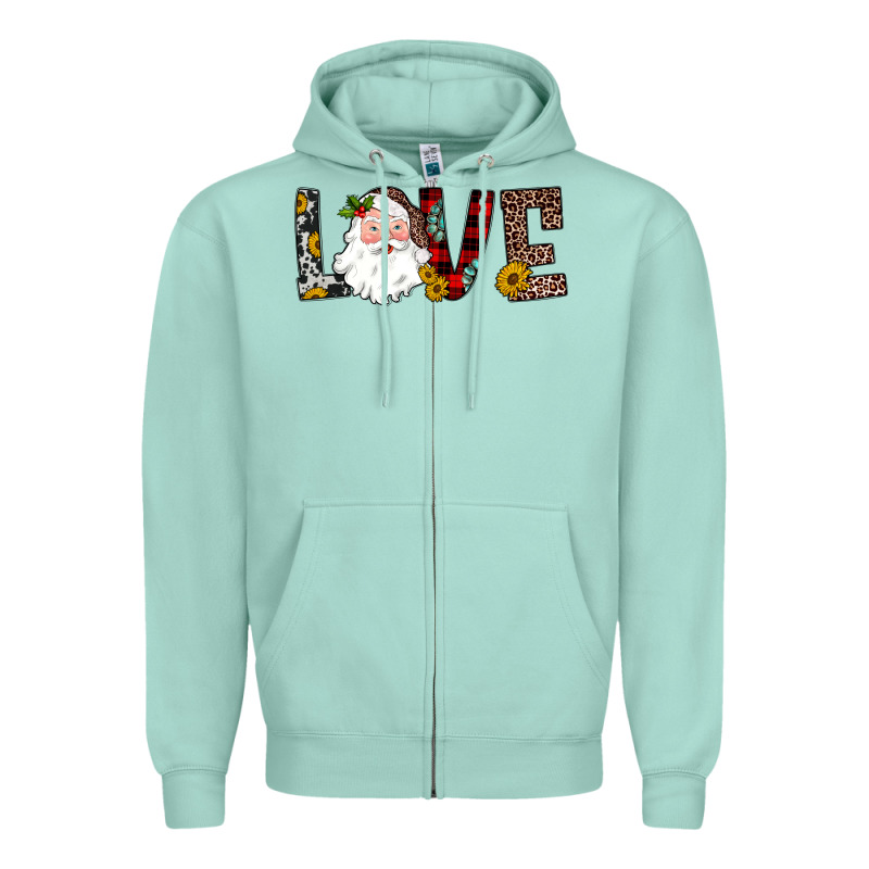 Love Santa Zipper Hoodie by JahusDesignShop | Teevron