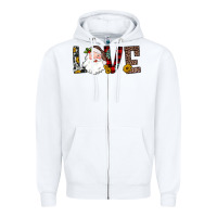 White love santa Zipper Hoodie - JahusDesignShop