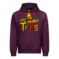 Mauve Wine tres my third mexican birthday Urban Hoodie - Jasminsmagicworld