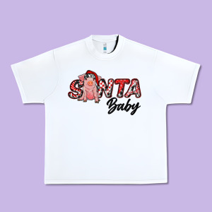 Santa Baby Urban Heavy Tee Designed By Ranaportraitstore
