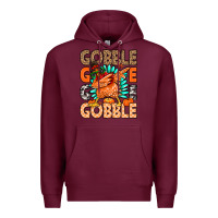 Burgundy Gobble Gobble Gobble Premium Hoodie - MaliasSmallBusiness