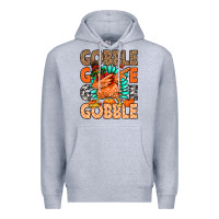 Heather Grey Gobble Gobble Gobble Premium Hoodie - MaliasSmallBusiness