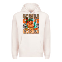 Pale Pink Gobble Gobble Gobble Premium Hoodie - MaliasSmallBusiness
