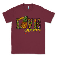 Burgundy love summer pinapple Classic Tee - CowhideDigitalArt