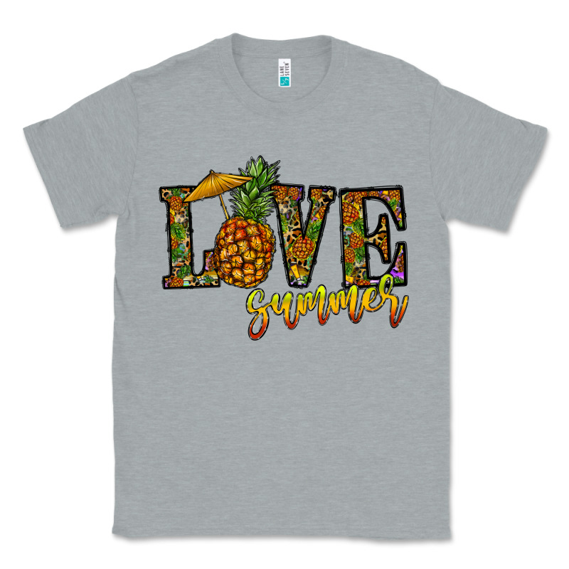 Love Summer Pinapple Classic Tee by CowhideDigitalArt | Teevron