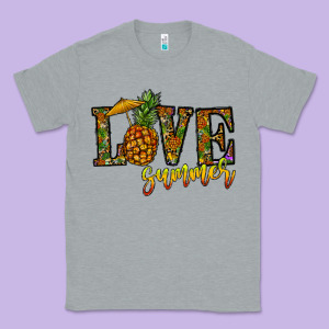 Love Summer Pinapple Classic Tee Designed By Cowhidedigitalart