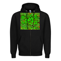 Black shamrock bomb Zipper Hoodie - AdoDesignShop