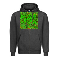 Charcoal Heather shamrock bomb Zipper Hoodie - AdoDesignShop