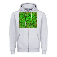 Heather Grey shamrock bomb Zipper Hoodie - AdoDesignShop