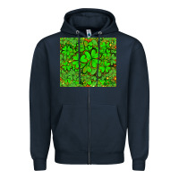 Navy shamrock bomb Zipper Hoodie - AdoDesignShop