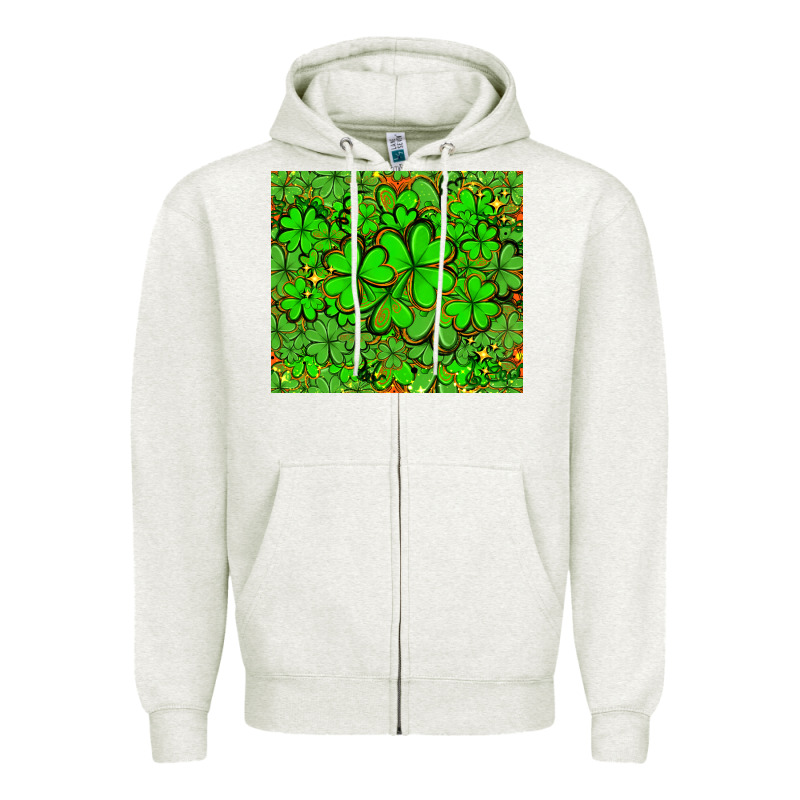 Shamrock Bomb Zipper Hoodie by AdoDesignShop | Teevron
