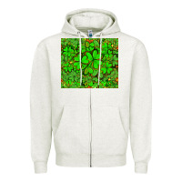 Oatmeal Heather shamrock bomb Zipper Hoodie - AdoDesignShop