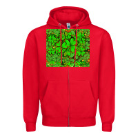 Red shamrock bomb Zipper Hoodie - AdoDesignShop