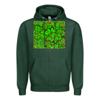 Sports Green shamrock bomb Zipper Hoodie - AdoDesignShop