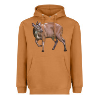 Meerkat Red Brocket Buck Deer Heavyweight Hoodie - LillyAllenDesigns