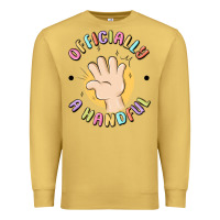 Antique Gold officially a handful Premium Sweatshirt - MaliasSmallBusiness