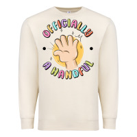 Sandshell officially a handful Premium Sweatshirt - MaliasSmallBusiness