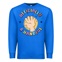 True Royal officially a handful Premium Sweatshirt - MaliasSmallBusiness